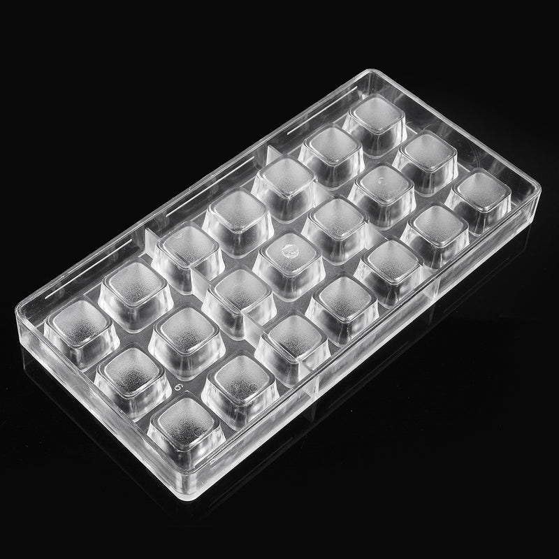 21 Cups Squares Shaped PC DIY Chocolate Mold Candy Pudding Ice Jelly Mould