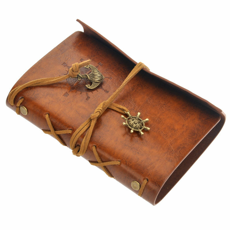 Creative retro imitation leather notebook loose-leaf traveler notebook pirate diary