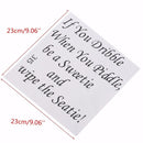 Waterproof Removable Toilet Seat Cover Sticker If You Dribblre Bathroom Wall Decal Home Decor