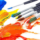 Bianyo 12Pcs Different Shape Nylon Hair Watercolor Paint Brush Set Student Drawing Art Supplies