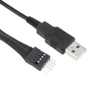 3pcs USB Male to Motherboard 9-pin Data Cable Switch Out Motherboard USB 9 Pin