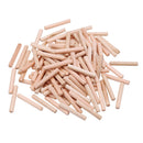 Drillpro 100pcs 6/8/10mm Round Wood Tenon Wooden Dowel for Woodworking