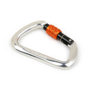 XINDA XD8121N 7075 Aviation Aluminum 2800kg 800kg Tension D-ring Rock Climbing Carabiner Screw Lock