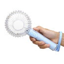 2 In 1 USB Rechargeable Mini Handheld Fan Small Desk Personal Portable Fan Table Fan Mirror Cooling Electric Fan Supplementary Light Function