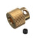 40Teeth Brass Feed Wheel Extrusion Gear for 3D Printer Extruder