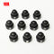 10pcs Flashlight Part Round Push Button Switch For DIY Black