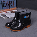Men Rain Boots Casual Non-Slip Breathable Waterproof Outdoor Slip on Ankle Boots