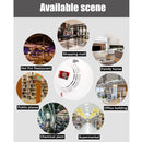 Smoke Detector Home Security Fire Alarm Photoelectric Sensor Battery Operated