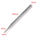 Drillpro 10pcs 1mm HRC58 3 Flutes End Mill Cutter Tungsten Carbide CNC Milling Cutter Tool for Aluminum