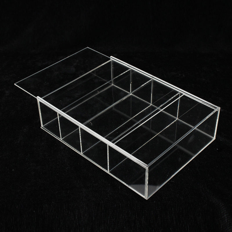214 x 159 x 59mm Four-layer Acrylic Display Box Show Case Sliding Door For Mini Perfume Bottle