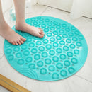 55cm Non-slip Round Bathroom Mat Safety Shower Bath Mat Plastic Manual Massage Pad Bathroom Carpet Floor Drainage Suction cup Bath Mat