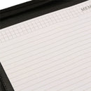 Document File Folder PU Leather Zipped Ring Binder Conference Bag Business Briefcase Office School Supply