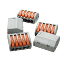 Excellway ET25 5 Pins Spring Terminal Block 10Pcs Electric Cable Wire Connectors