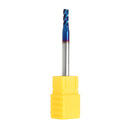 Drillpro 5pcs 2-8mm HRC65 Blue NACO Coated Round Nose Milling Cutter 4 Flutes End Mill CNC Tool