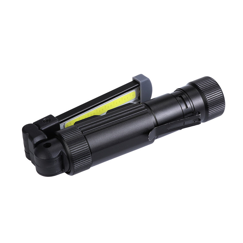 XANES W549 LED+COB 5Modes 360+180 Foldable Head Magnetic Tail USB Rechargeable Flashlight