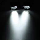 2pcs 4/6/9 LED 9-85V 10W Black Motorcycle Headlights Motorbike Driving Fog Spot Ligh+ Switch