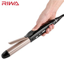 Riwa Z9 3 in 1 Ceramic Coated Flat Iron Hair Straightener Curler Waver Professional Travel Hair Styling Tool LED Display and Adjustable Temperature Control