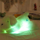 LED Dog Doll Stuff Toy Nightlight Plush Toy Glow Pillow Soft Light Up Inductive Soft Doll