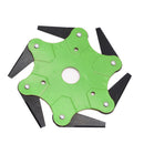 Upgrade Outdoor Trimmer Head 6 Steel Blades Razors 65Mn Lawn Mower Grass Weed Cutter