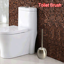 1 Set Stainless Steel Toilet Brush Holders Brush Toilet Cleaning Brush ToileF5Y5