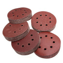 100Pcs 5in Sander Disc 60/80/100/120/240 Grit Sandpaper Sheet Hook Loop San