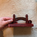 Modern Chinese Style Hand Wooden Folding Fan Stand Display Base Holder Home