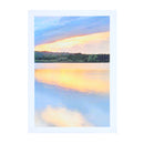 High Definition Spray Wall Painting Wulian Lake and Wooden Pavilion Landscape Decorations Murals