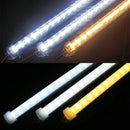 50CM SMD 5730 36 LED Rigid Strip Tube Bar Light Lamp With U Aluminium Shell + PC Cover DC12V