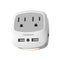 Multi US Plug Outlet Extender with 2 USB Wall Charger and Night Light for Cruise Ship Travel Power Adapter for Phone Charger Wall Plug