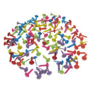 500 Pcs Mixed Pastel Round Brads Scrapbooking Embellishment Card Making DIY