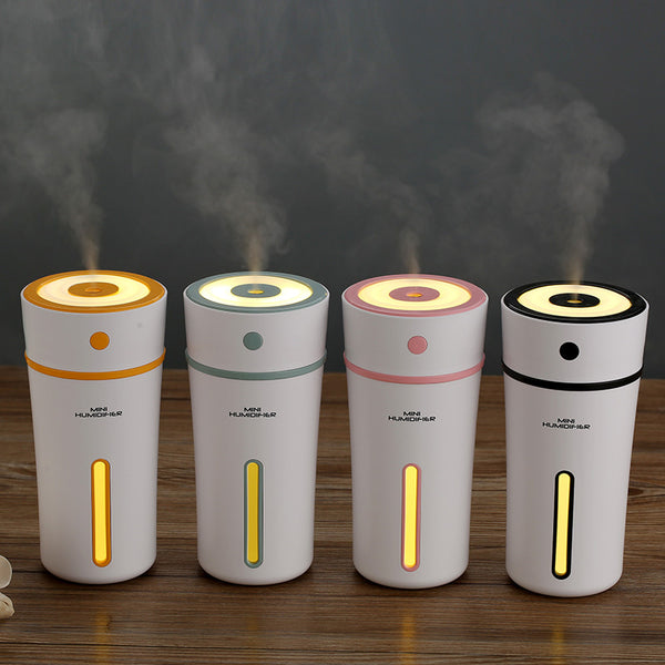 300ML Capacity Night Light Air Humidifier Household Ultrasonic Air Humidifi X4U9