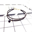 4 Pcs Choker Necklace for Women Girls, Black Classic Velvet Stretch Gothic  U5Z3