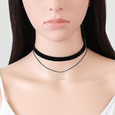 4 Pcs Choker Necklace for Women Girls, Black Classic Velvet Stretch Gothic  U5Z3