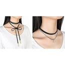 4 Pcs Choker Necklace for Women Girls, Black Classic Velvet Stretch Gothic  U5Z3