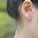 copper Hoops Womens Mens Earrings Set E6T3