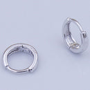 copper Hoops Womens Mens Earrings Set E6T3
