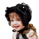 Lace Girls Hat Flower Princess Sun Hat Lace Up Girls Palace Beanie European Q5W1