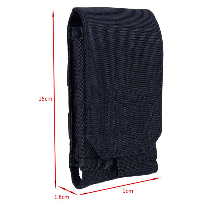 Outdoor Camping Hiking Phone Bag Bag Hook Loop Belt Pouch Nylon Mobile Case J4K3
