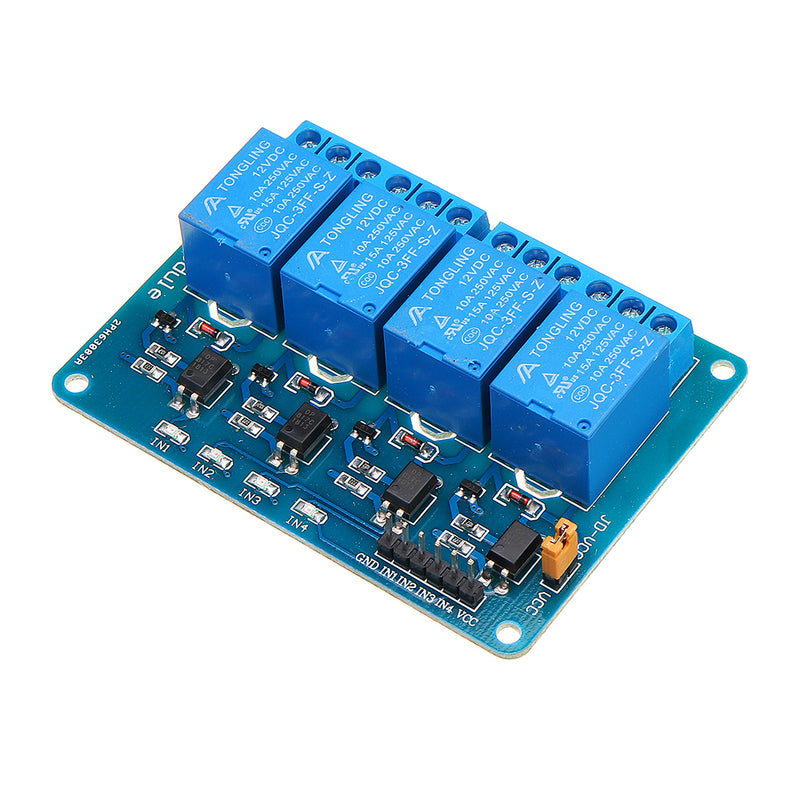 Geekcreit 12V 4 Channel Relay Module PIC ARM DSP AVR MSP430