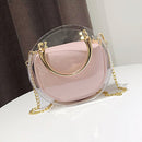 Round Clear Crossbody Bag Messenger Handbag Tote Shoulder Money Bank with I N7H2