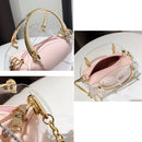 Round Clear Crossbody Bag Messenger Handbag Tote Shoulder Money Bank with I N7H2