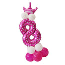 Number balloon with number 0-9 Latex balloon Huge number Balloon Foil ballo E8B9