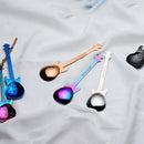 Guitar Coffee Teaspoons, 7pcs Colorful Stainless Steel Musical Coffee Spoon M5G5