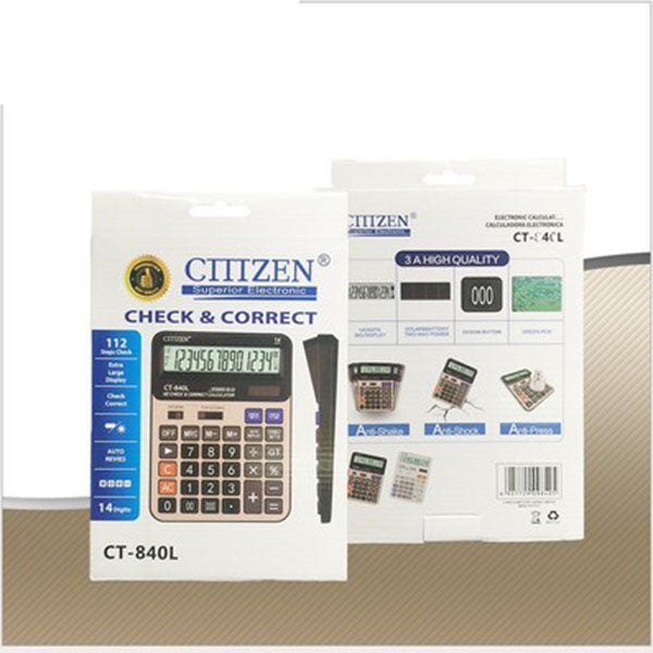 GTTTZEN CT-840L Solar Calculator For Office And Student