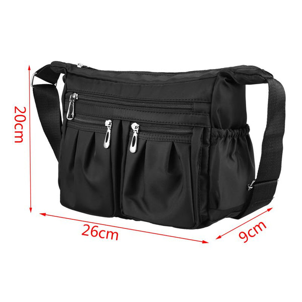 Casual Nylon Bag Shoulder Bags Messenger Multilayer Bag Waterproof Nylon La E8Y2