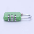 Anti-theft 3 Combination Travel Suitcase Luggage Padlock Digit Push Passwor J7F9