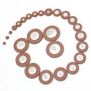 26 Pieces Sax Leather Pads Replacement for Alto Saxophone High Quality Saxo X5K7