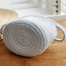 Washable Plant Basket Storage Office Sundries Cotton Thread Handmade Knitti L3J1