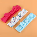 Baby Girls Tie Knot Headband Knitted Cloth Children Girls Elastic Hair Band A9E3