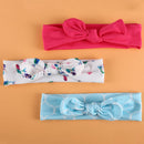 Baby Girls Tie Knot Headband Knitted Cloth Children Girls Elastic Hair Band A9E3